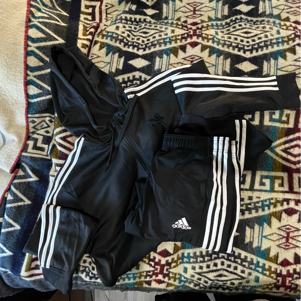 Adidas Men’s Track Pants and Hoodie